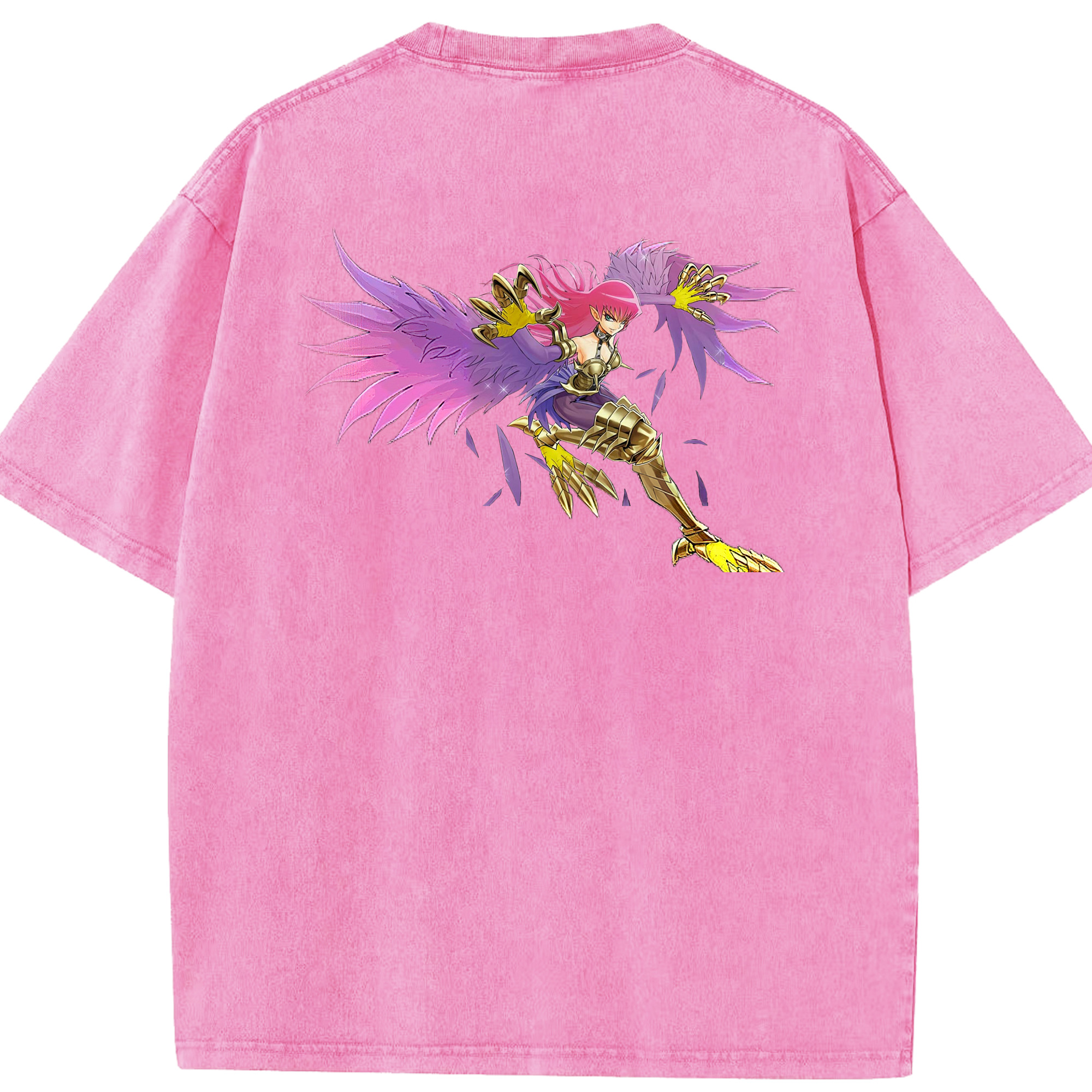 （画像用） 遊☆戯☆王 Yu-Gi-Oh! 綿100% ヴィンテージ風 半袖Tシャツ（背面プリント）